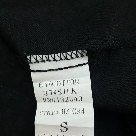 Lulu's Black Silk Blend Crochet Dress Small - Picture 6 of 7